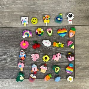 Colorful Shoe Charms Set